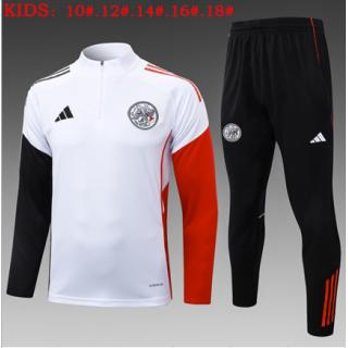 Chándal Ajax 2025/26 (White- Half zip) - NIÑOS